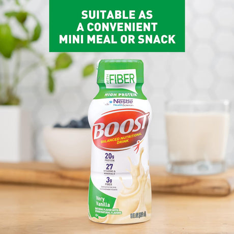 Nestle Boost High Protein, Very Vanilla, 8 oz Bottle, CS/24 - 00041679941362-Case - LL Medico