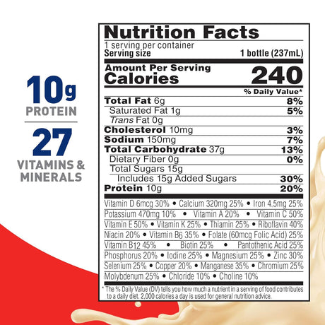 Nestle Boost Original Nutritional Drink, Very Vanilla, 8 oz bottle, CS/24 - 00043900582764-Case - LL Medico