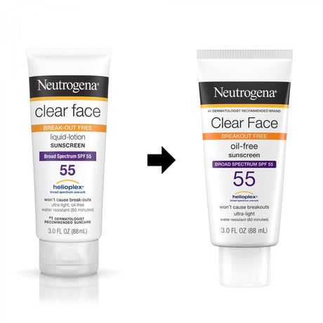 Neutrogena Clear Face Oil-Free Sunscreen, SPF 50 - 69968066203-Single - LL Medico