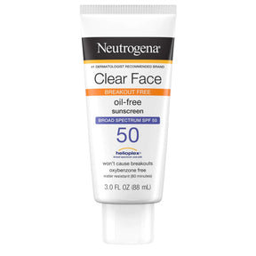 Neutrogena Clear Face Oil-Free Sunscreen, SPF 50 - 69968066203-Single - LL Medico