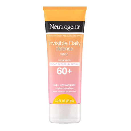 Neutrogena Invisible Daily Defense Sunscreen Lotion SPF 60+, 3-ounce Tube - 69968066103-Single - LL Medico