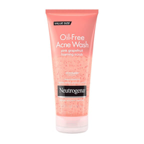Neutrogena Oil-Free Acne Wash Pink Grapefruit Foaming Scrub, 4.2 fl oz - 07050105360-Single - LL Medico