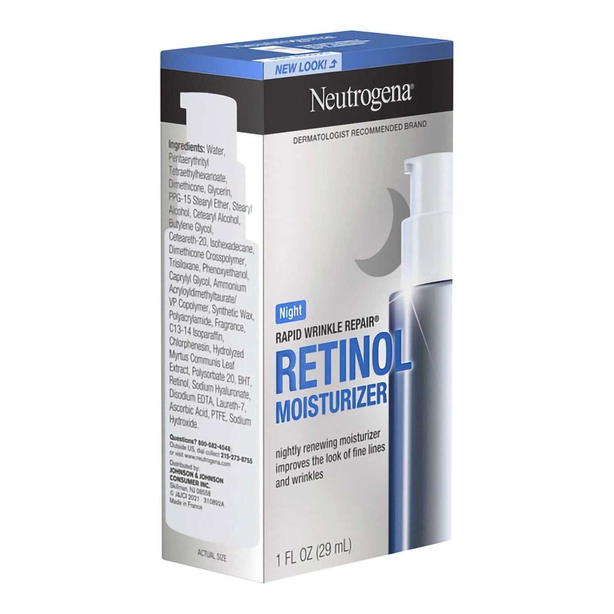 Neutrogena Rapid Wrinkle Repair Retinol Moisturizer Night Unscented - 07050102122-Single - LL Medico
