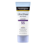 Neutrogena Ultra Sheer Dry-Touch Sunscreen Lotion, SPF 55, 3-ounce Tube - 08680068790-Single - LL Medico