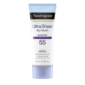 Neutrogena Ultra Sheer Dry-Touch Sunscreen Lotion, SPF 55, 3-ounce Tube - 08680068790-Single - LL Medico