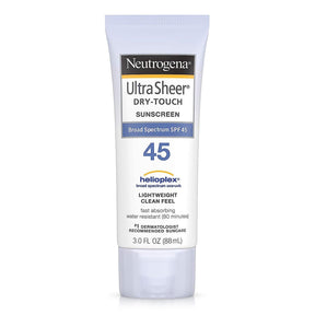 Neutrogena Ultra Sheer Dry-Touch Sunscreen SPF 45, 3-ounce Tube - 08680068795-Single - LL Medico