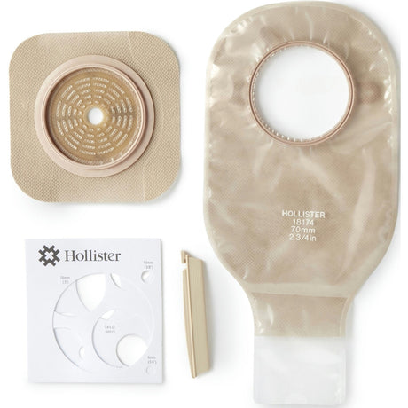 New Image 2-Piece Drainable Ileostomy/Colostomy Pouch, 57mm Flange, 12", Trim to Fit Up to 1 3/4" Stoma - 19103-Single - LL Medico
