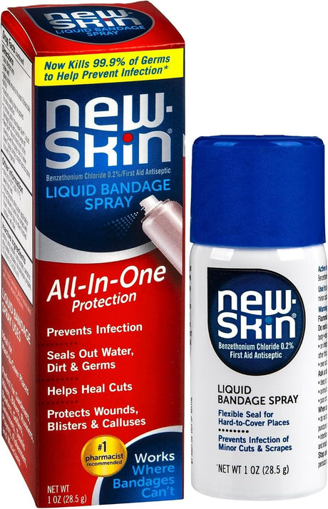 New-Skin Liquid Bandage, All-In-One Protection, 1 fl oz (30 mL) - 85140900701-Single - LL Medico