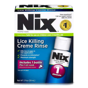 NIX Lice Killing Creme Rinse, 2 oz Bottle - 63736002403 - LL Medico