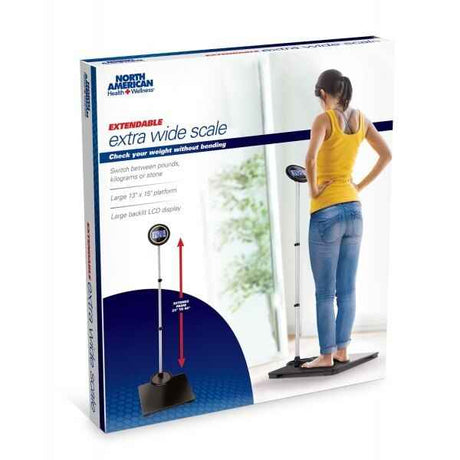 North American Health + Wellness Extendable Extra Wide Scale - JB8099 - LL Medico