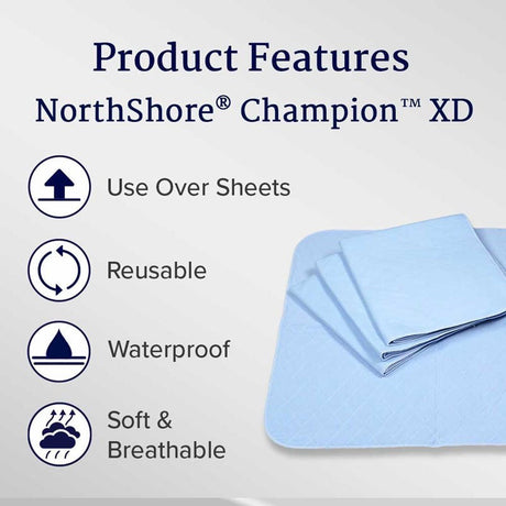 NorthShore Champion XD Washable Underpads - NS6042-Single - LL Medico