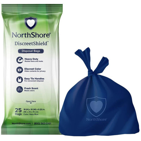 NorthShore DiscreetShield Scented Adult Diaper Disposal Bags - NS3281-Pack - LL Medico