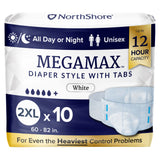 NorthShore MEGAMAX Adult Diapers - NS1637T-Trial - LL Medico