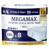 NorthShore MEGAMAX Adult Diapers - NS1640T-Trial - LL Medico
