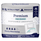 NorthShore Premium Extra - Absorbent Disposable Underpads - NS5025-Pack - LL Medico
