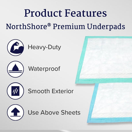 NorthShore Premium Extra - Absorbent Disposable Underpads - NS5025-Pack - LL Medico