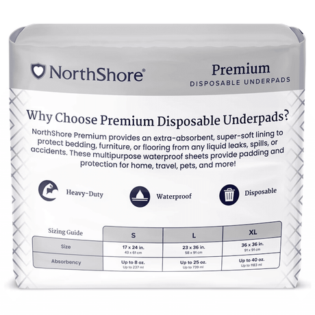 NorthShore Premium Extra - Absorbent Disposable Underpads - NS5025-Pack - LL Medico