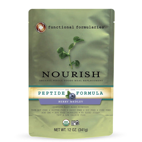 Nourish Pediatric Peptide Organic Tube Feeding Formula and Oral Supplement, Berry Medley - NOUPBWS124-Single - LL Medico