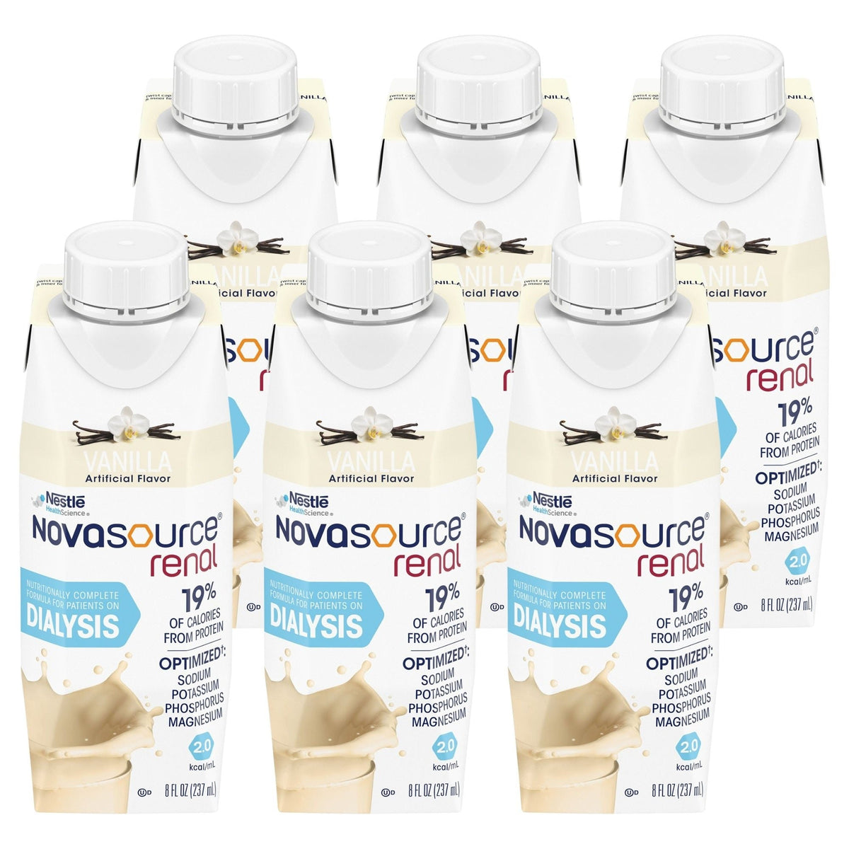 Novasource Renal Nutritional Supplement, Vanilla, 8 oz - 00043900306094-Single - LL Medico