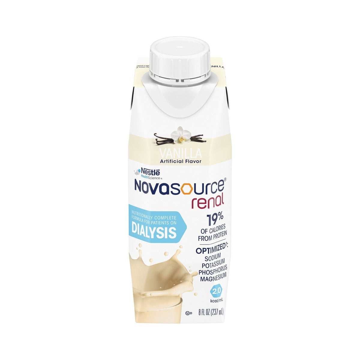 Novasource Renal Nutritional Supplement, Vanilla, 8 oz - 00043900306094-Single - LL Medico