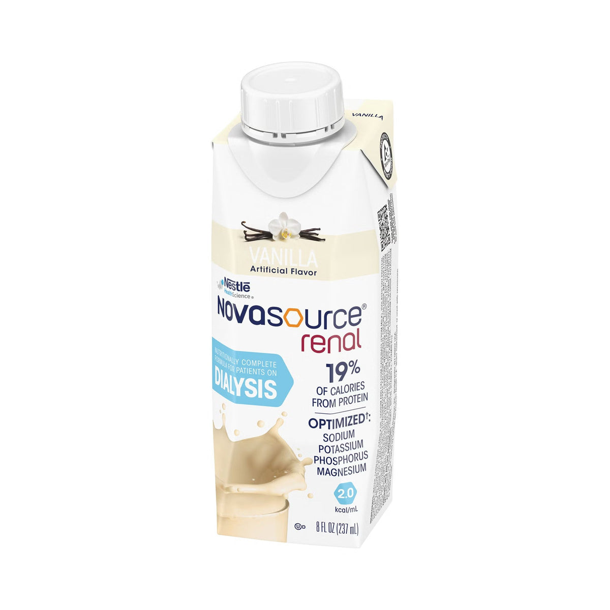 Novasource Renal Nutritional Supplement, Vanilla, 8 oz - 00043900306094-Single - LL Medico