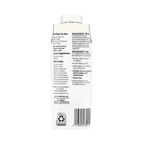 Novasource Renal Nutritional Supplement, Vanilla, 8 oz - 00043900306094-Single - LL Medico