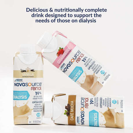 Novasource Renal Nutritionally Complete Formula, Strawberry, 8 oz - 00043900369228-Single - LL Medico