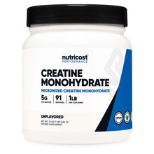 Nutricost Creatine Monohydrate Powder, Unflavored, 1 lb - NCW015309-Jar - LL Medico
