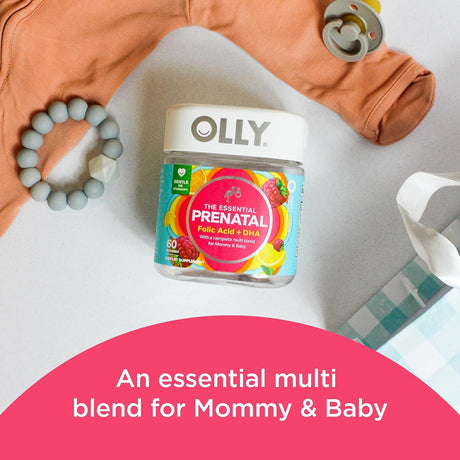 OLLY Prenatal Multivitamin Gummy with Folic Acid and DHA, 60 ct - 85815800504 - LL Medico
