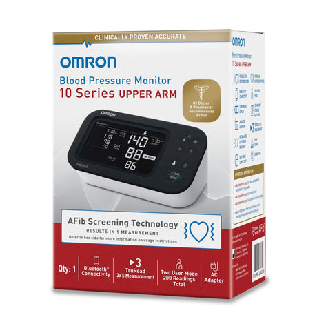 Omron 10 Series Upper Arm Blood Pressure Monitor, Adult Cuff - BP7465-Single - LL Medico