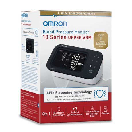 Omron 10 Series Upper Arm Blood Pressure Monitor, Adult Cuff - BP7465-Single - LL Medico