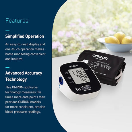 Omron 3 Series Upper Arm Blood Pressure Monitor, Adult Cuff - BP7150-Single - LL Medico