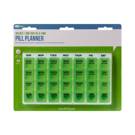 One-Day-At-A-Time Pill Organizer, Medium, 7 Day 4 Dose - 02571567124-Single - LL Medico