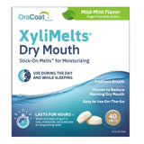 OraCoat XyliMelts Stick-On Melts for Moisturizing, Mild Mint - 85593300051-Box - LL Medico