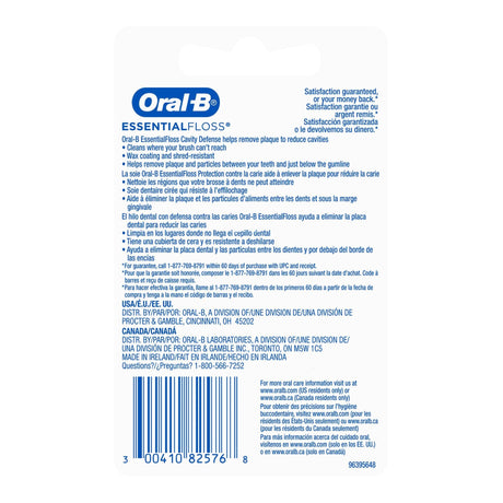 Oral-B Essential Floss Cavity Defense Dental Floss, 54 Yards - 00041082576-Single - LL Medico