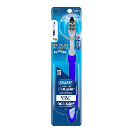 Oral-B Vibrating Pulsar Battery Toothbrush Expert Clean Soft - 30041666630-Single - LL Medico