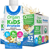 Orgain Organic Kids Nutritional Grass - Fed Protein Shake, Vanilla, Pack of 12 - 851770003100-Case - LL Medico