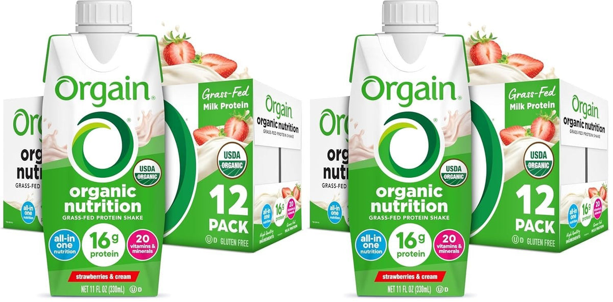 Orgain Organic Nutrition Shake, Sweet Vanilla Bean, 11 oz - 00851770003292-Single - LL Medico