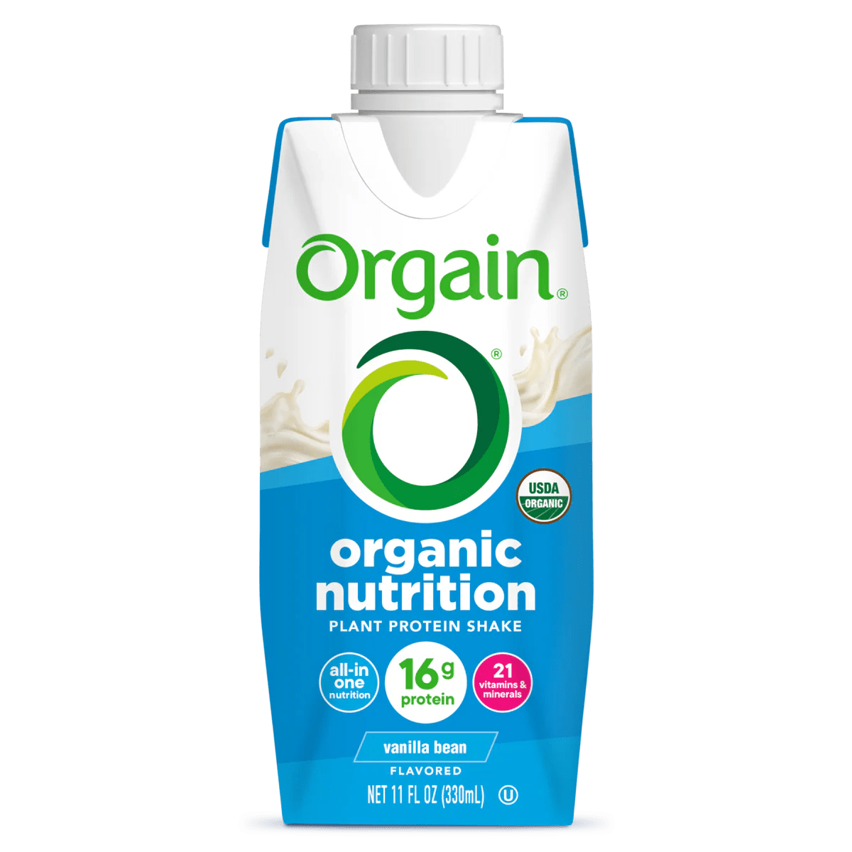 Orgain Organic Vegan Plant Based Nutritional Shake, Vanilla, CS/12 - 851770003223 - LL Medico