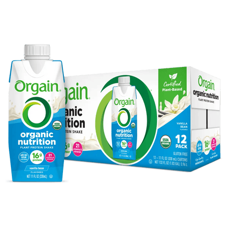 Orgain Organic Vegan Plant Based Nutritional Shake, Vanilla, CS/12 - 851770003223 - LL Medico