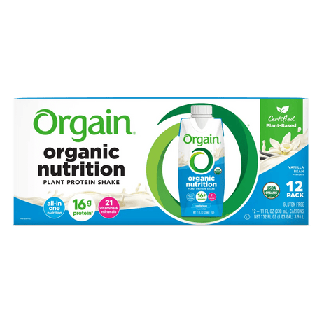 Orgain Organic Vegan Plant Based Nutritional Shake, Vanilla, CS/12 - 851770003223 - LL Medico