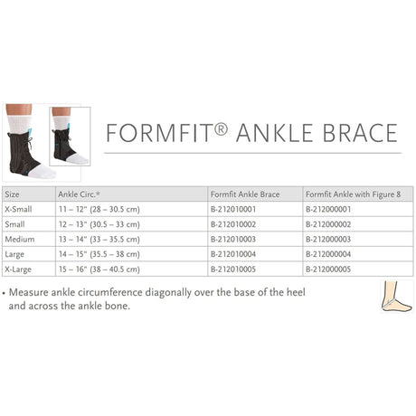 Ossur FormFit Low Profile Stirrup Ankle Brace with Figure-8 Strap - B-212000002-Single - LL Medico