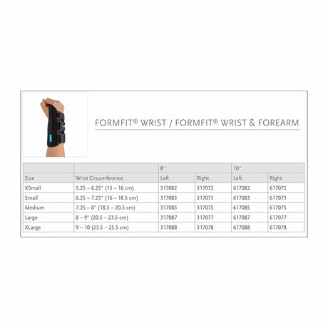 Ossur Formfit Wrist Brace, Right Hand - 317072-Single - LL Medico