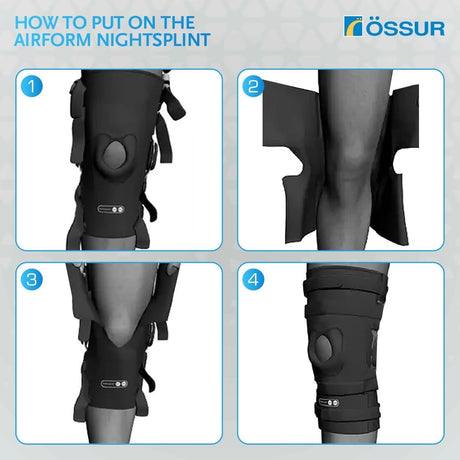 Ossur Rebound Open Patella Knee Brace, One Size Fits Most, 10 1/4 to 26 1/2" Thigh Circumference, 20" Length - 210020-Single - LL Medico