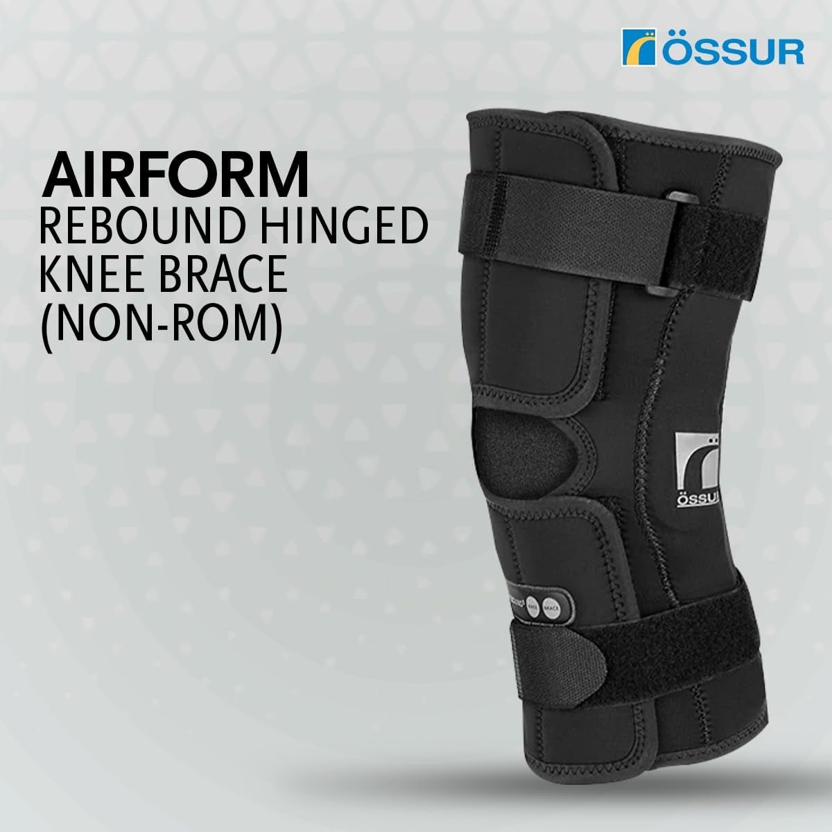 Ossur Rebound Open Patella Knee Brace, One Size Fits Most, 10 1/4 to 26 1/2" Thigh Circumference, 20" Length - 210020-Single - LL Medico