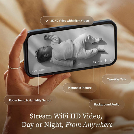 Owlet Cam 2 Smart Baby Monitor, HD Video Camera, White - BC06NNBBJ-Single - LL Medico