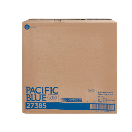 Pacific Blue Select Kitchen Paper Towel, Perforated Roll, 8.8" x 11", White, Paper - 27385-Single - LL Medico