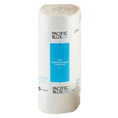 Pacific Blue Select Kitchen Paper Towel, Perforated Roll, White, Paper, 8.8" x 11" - 27300-Single - LL Medico