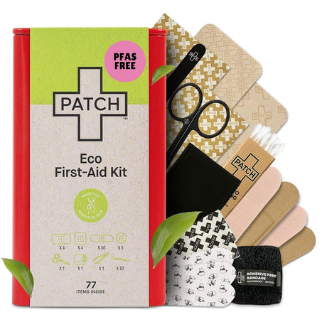 Patch Eco First-Aid Kit Tin Container, PFAS Free - EFAKITLGE-Box - LL Medico