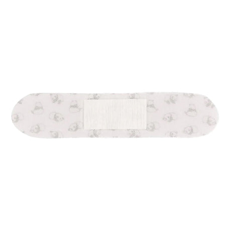 Patch Kids, Panda Design Adhesive Strip with Coconut Oil, Bamboo, Sterile, 0.75 x 3" - PATCOCT-Single - LL Medico
